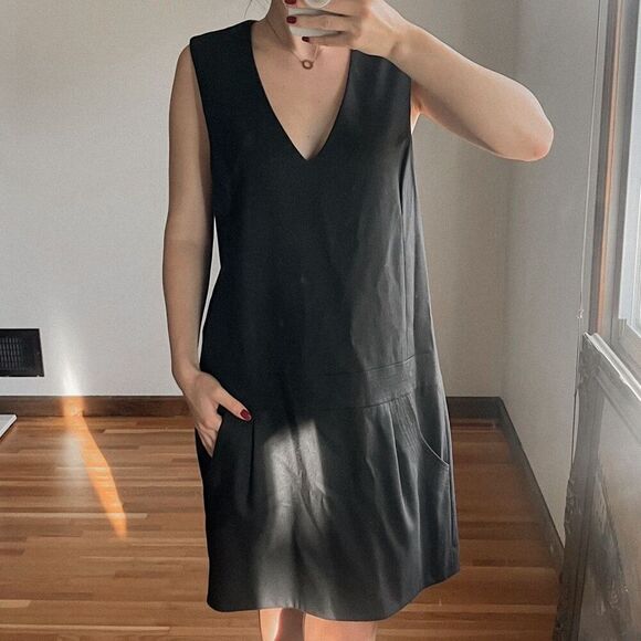 Vince. Wool Blend Sleeveless Shift Dress Size 12 - Picture 1 of 9